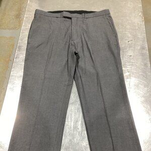 Perry Ellis Portfolio Men’s Gray Dress Pants – Classic Fit Slacks